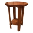 thumbnail image 1 of Mission Style Oak Round End Table - Michael's Cherry, 1 of 3