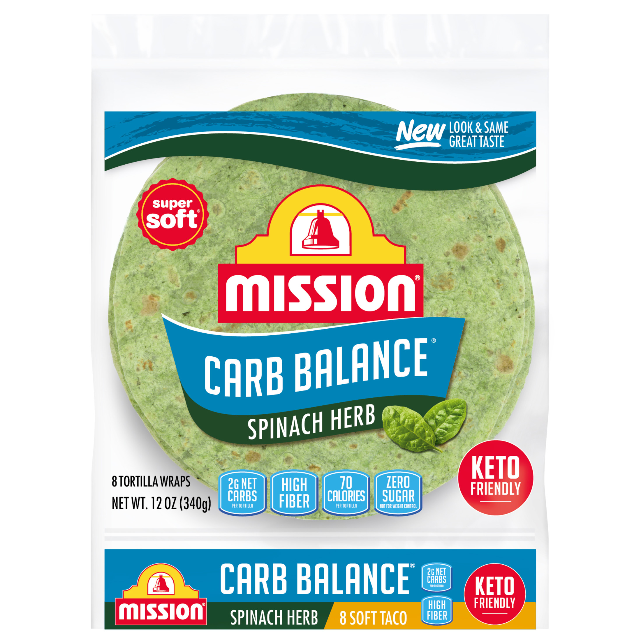 Mission Garden Spinach Herb Wraps, 15 oz, 6 Count