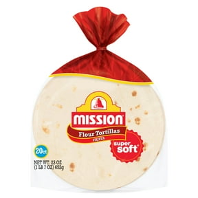 MISSION Carb Balance Flour Tortillas Burrito Size 6 Count Low Carb