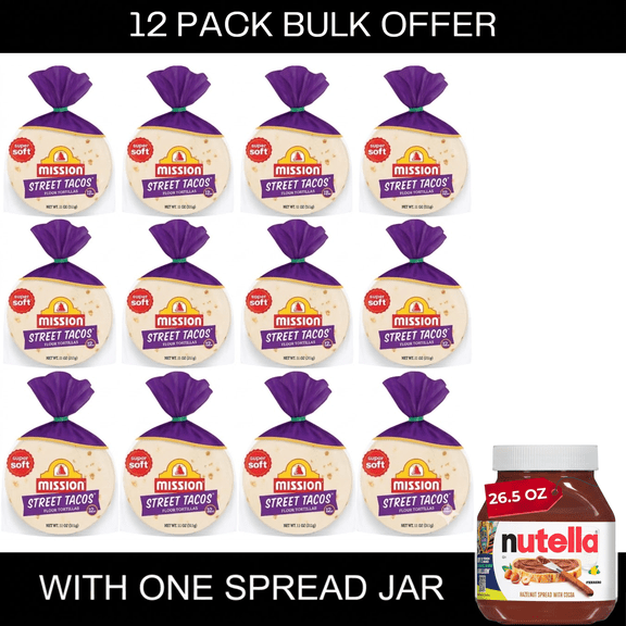 Mission Super Soft Flour Tortillas, Street Tacos Size, 12 Count