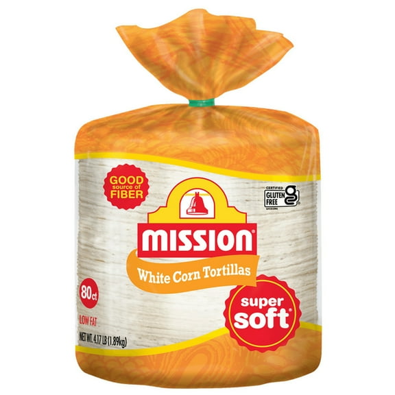 Mission Super Soft White Corn Tortillas, 80 Count
