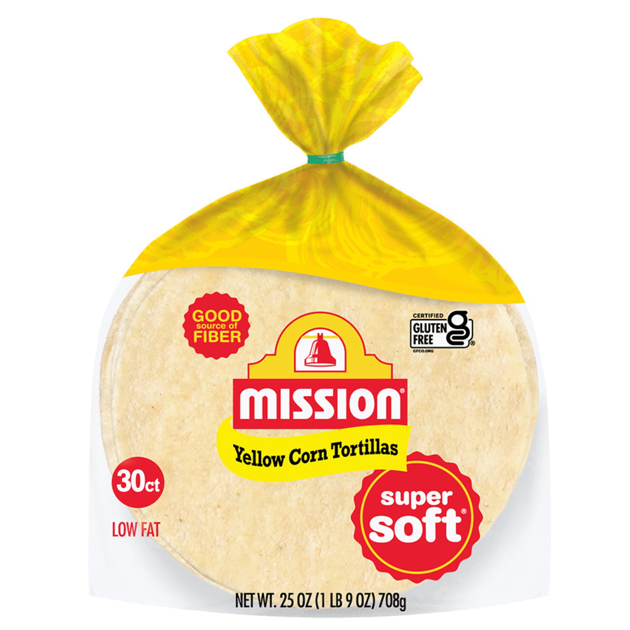 Mission Super Soft Yellow Corn Tortillas, 27.5 oz, 30 Count