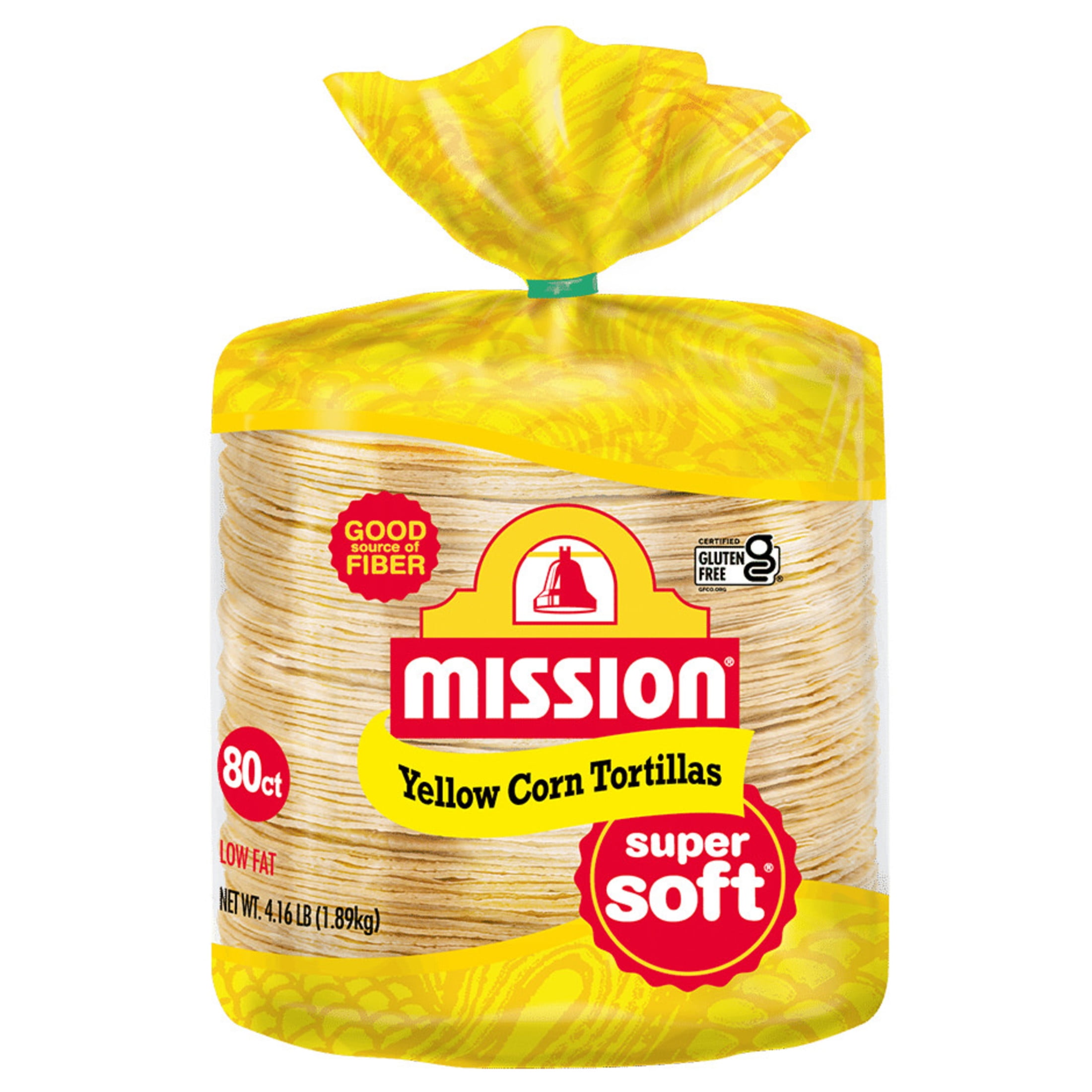 Mission Super Soft Yellow Corn Tortillas, 80 Count
