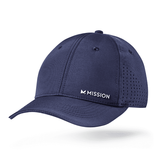 Mission Vented Unisex Cooling Performance Baseball Hat, One Size, Navy