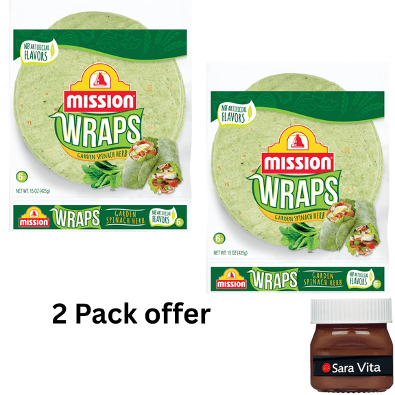 Mission Wraps Garden Spinach, 6 Count