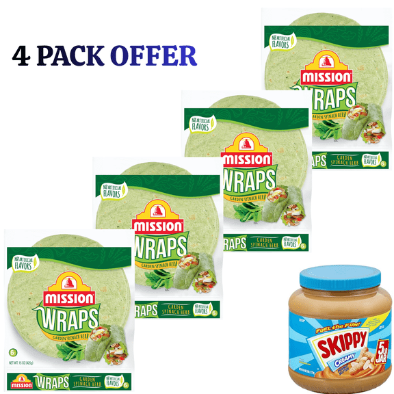 Mission Wraps Garden Spinach, 6 Count