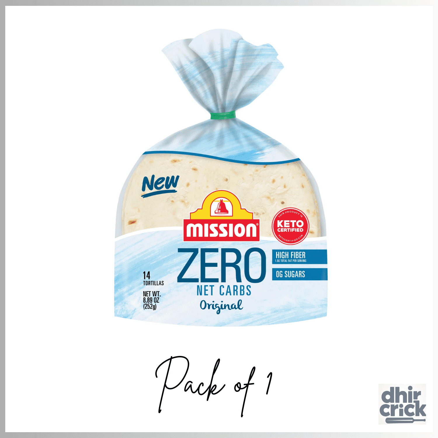 Mission Zero Net Carbs Original Flour Tortillas, Street Tacos Size, 14 Count...