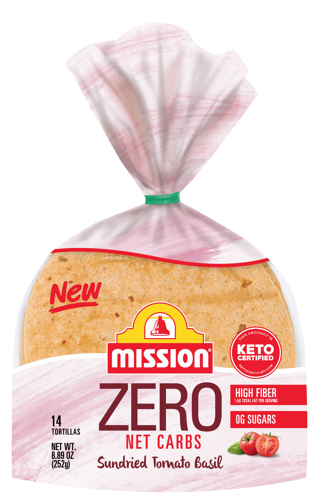 Mission Zero Net Carbs Tomato Basil, 14 Count
