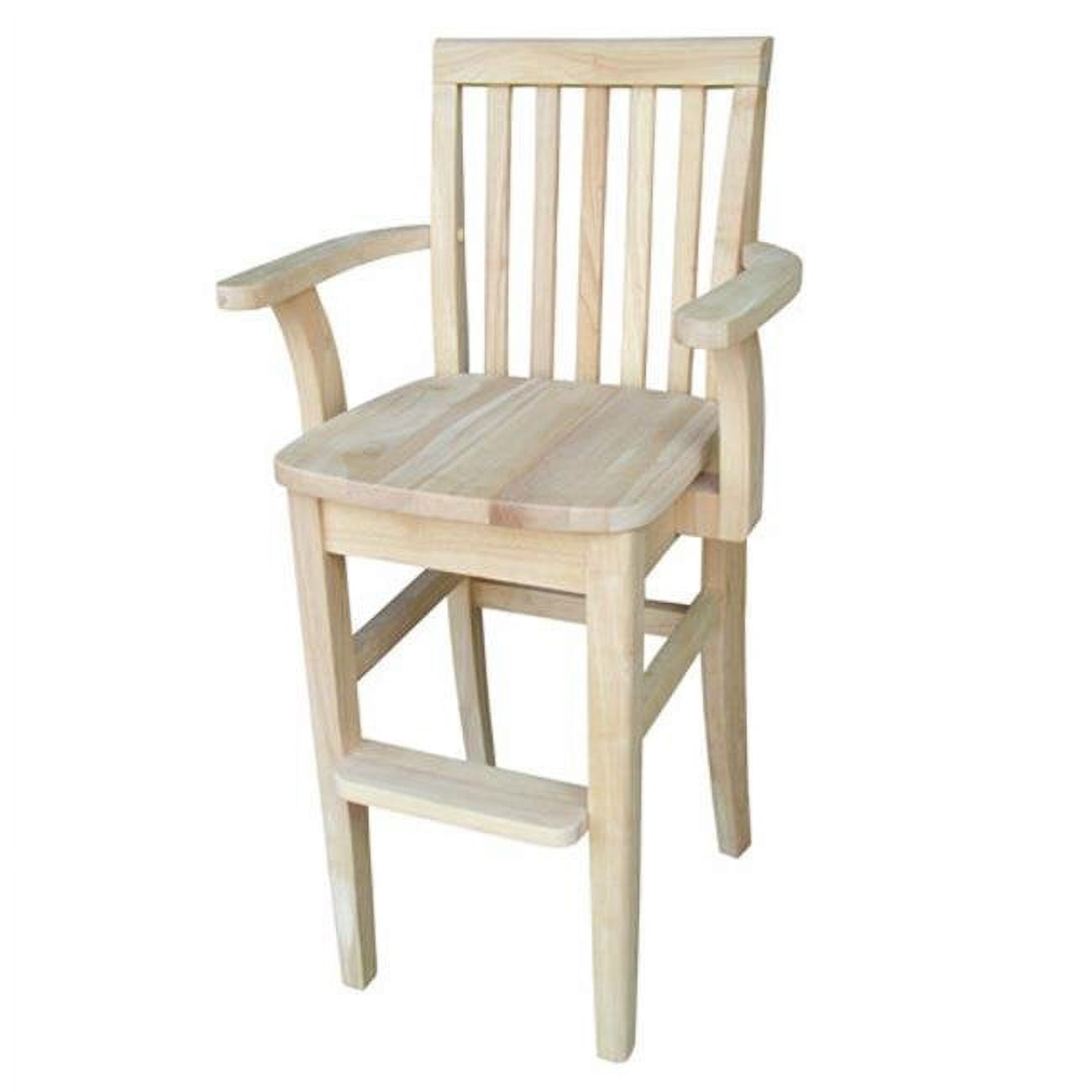 Eco-Friendly Mission-Style Solid Wood Youth Accent Chair