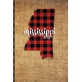 thumbnail image 1 of Mississippi: 6 X 9 108 Pages: Buffalo Plaid Mississippi State Silhouette Hand Lettering Cursive Script Design on Soft Matte Cover Notebook, Diary, Composition Book for Fans of the Magnolia State in Ja, 1 of 1