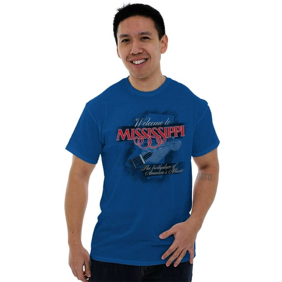 Mississippi Birthplace Of Music Cool Unisex Plus Size Graphic Tee Brisco Brands 3X