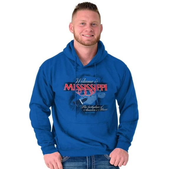 Mississippi Birthplace Of Music Cool Unisex Plus Fleece Graphic Hoodie Brisco Brands 2X