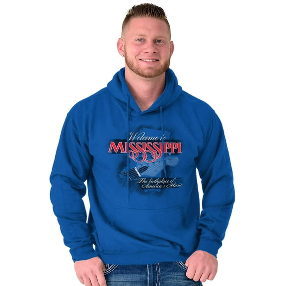 Mississippi Birthplace Of Music Cool Unisex Plus Fleece Graphic Hoodie Brisco Brands 4X