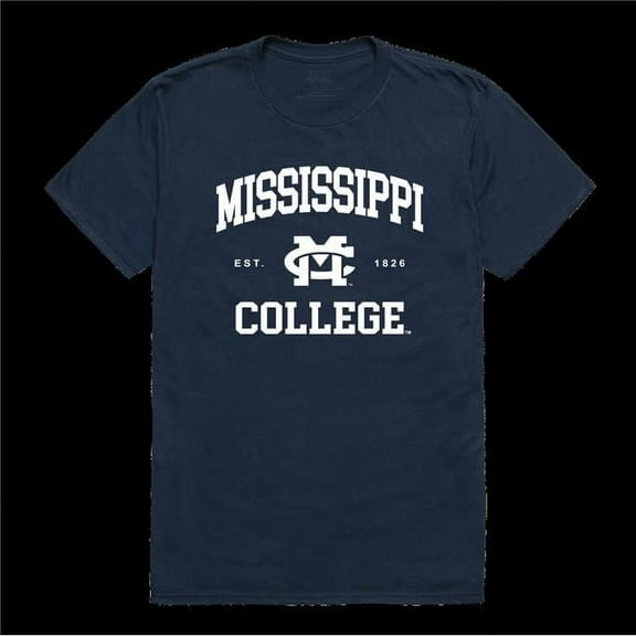 Mississippi College Choctaws Seal T-Shirt, Navy - Small