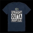 thumbnail image 1 of Mississippi College Choctaws Straight Outta T-Shirt, Navy - Large, 1 of 1