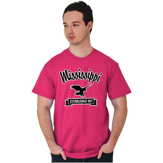 Mississippi Cute Bald Eagle Souvenir Men's Graphic T Shirt Tees Brisco Brands X