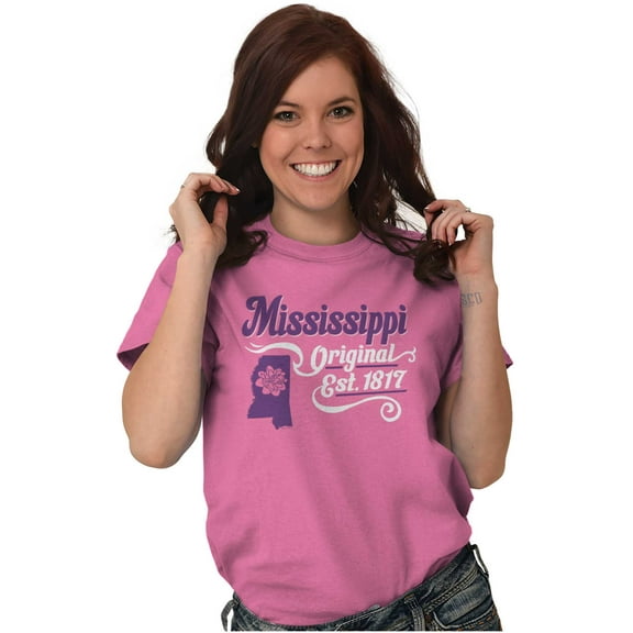 Mississippi Cute State Shape Filagree Women's Plus Size Graphic Tee Brisco Brands 2X
