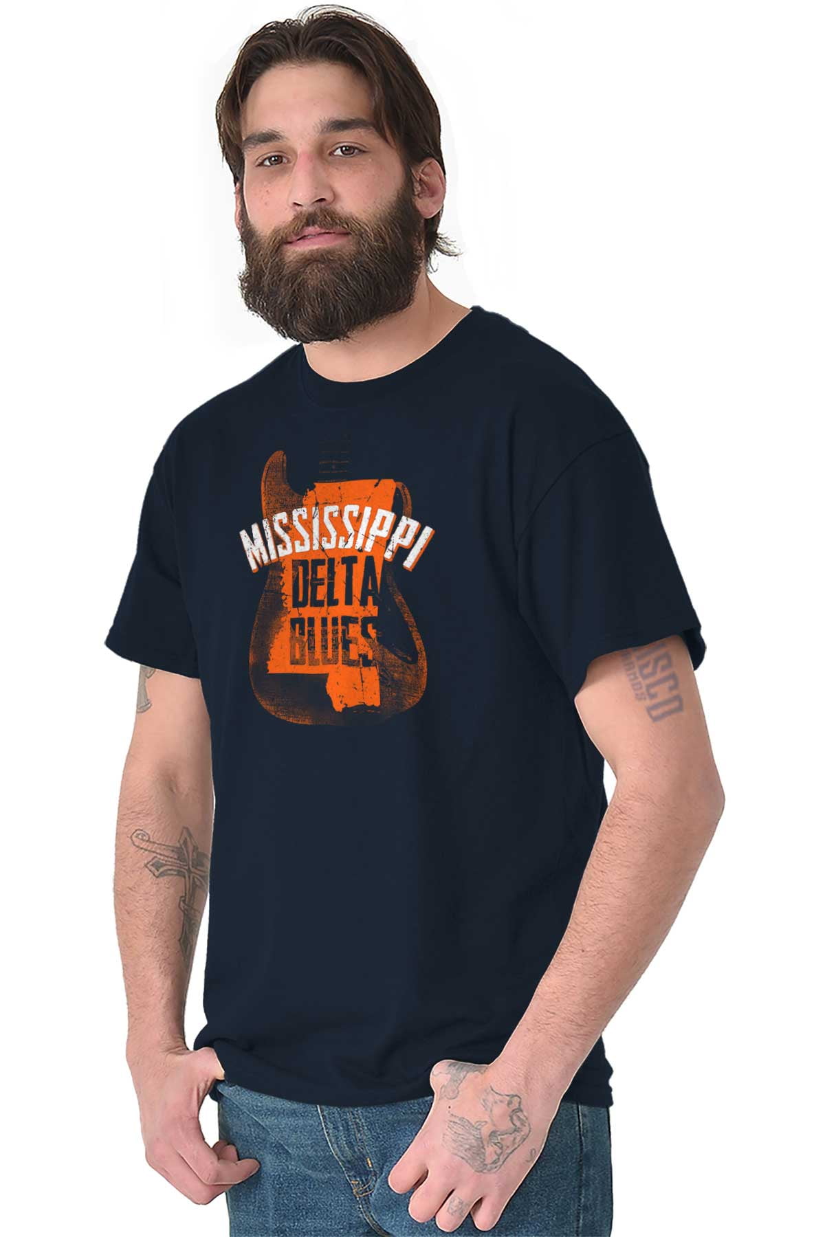 Mississippi Delta Blues Guitar Distress T-Shirt Mississippi Delta Blues Guitar Distress T-Shirt