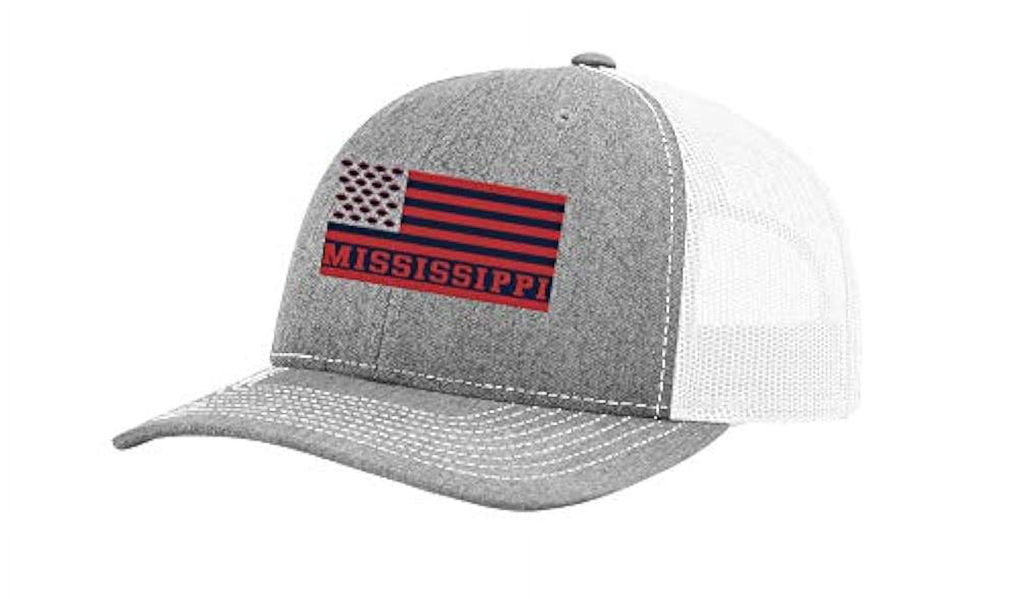 American Flag Football Team Color Trucker Hat - Embroidered Mesh Back Snapback For Game Day