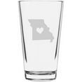 thumbnail image 1 of Mississippi Heart States Etched 16oz Libbey Pint Glass, 1 of 1