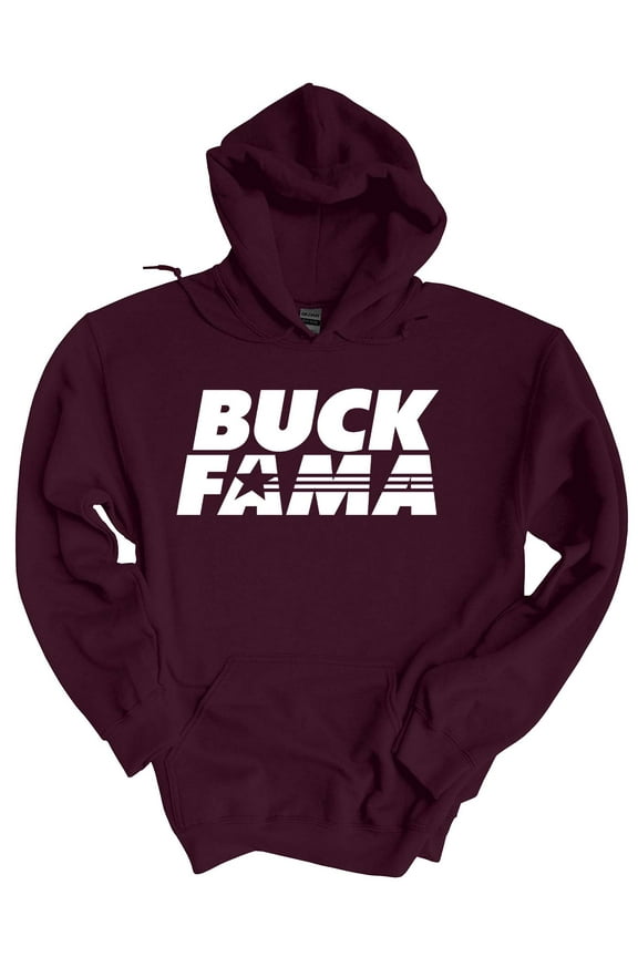 Mississippi Hoodie Football Team Color Maroon and White Mississippi Buck Fama Funny Bulldogs Mens Hooded Sweatshirt-Maroon-xxxl