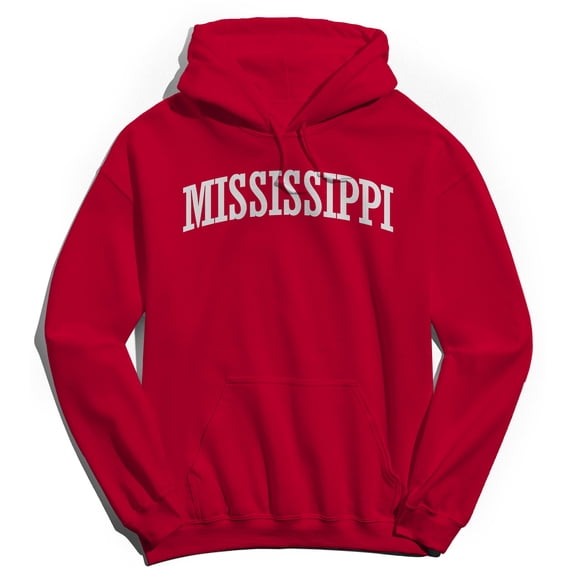 Mississippi Humor Graphic Red Men's Crewneck Sweatshirt Hoodie