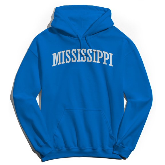 Mississippi Humor Graphic Royal Men's Crewneck Sweatshirt Hoodie