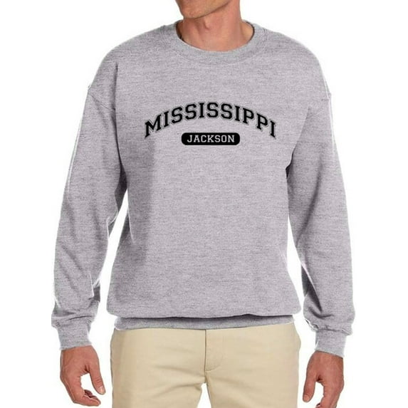 Mississippi, Jackson Men Sweatshirt, Male Large
