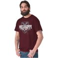 thumbnail image 1 of Mississippi MS Pride Gameday Spirit Men's Graphic T Shirt Tees Brisco Brands 4X, 1 of 6
