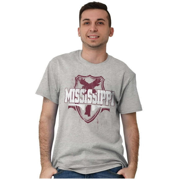Mississippi MS Pride Gameday Spirit Men's Graphic T Shirt Tees Brisco Brands S