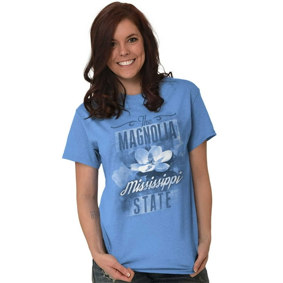 Mississippi MS State Flower Souvenir Women's Graphic T Shirt Tees Brisco Brands L