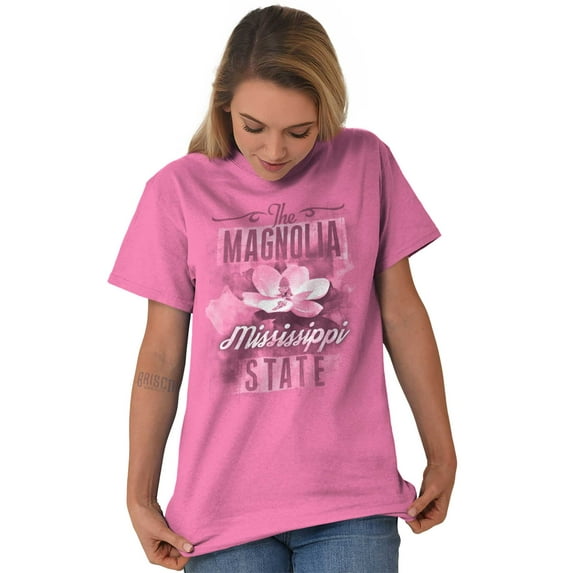 Mississippi MS State Flower Souvenir Women's Graphic T Shirt Tees Brisco Brands S