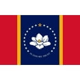 thumbnail image 1 of Mississippi Magnolia 3'X5' State Flag ROUGH TEX® 68D Nylon, 1 of 1