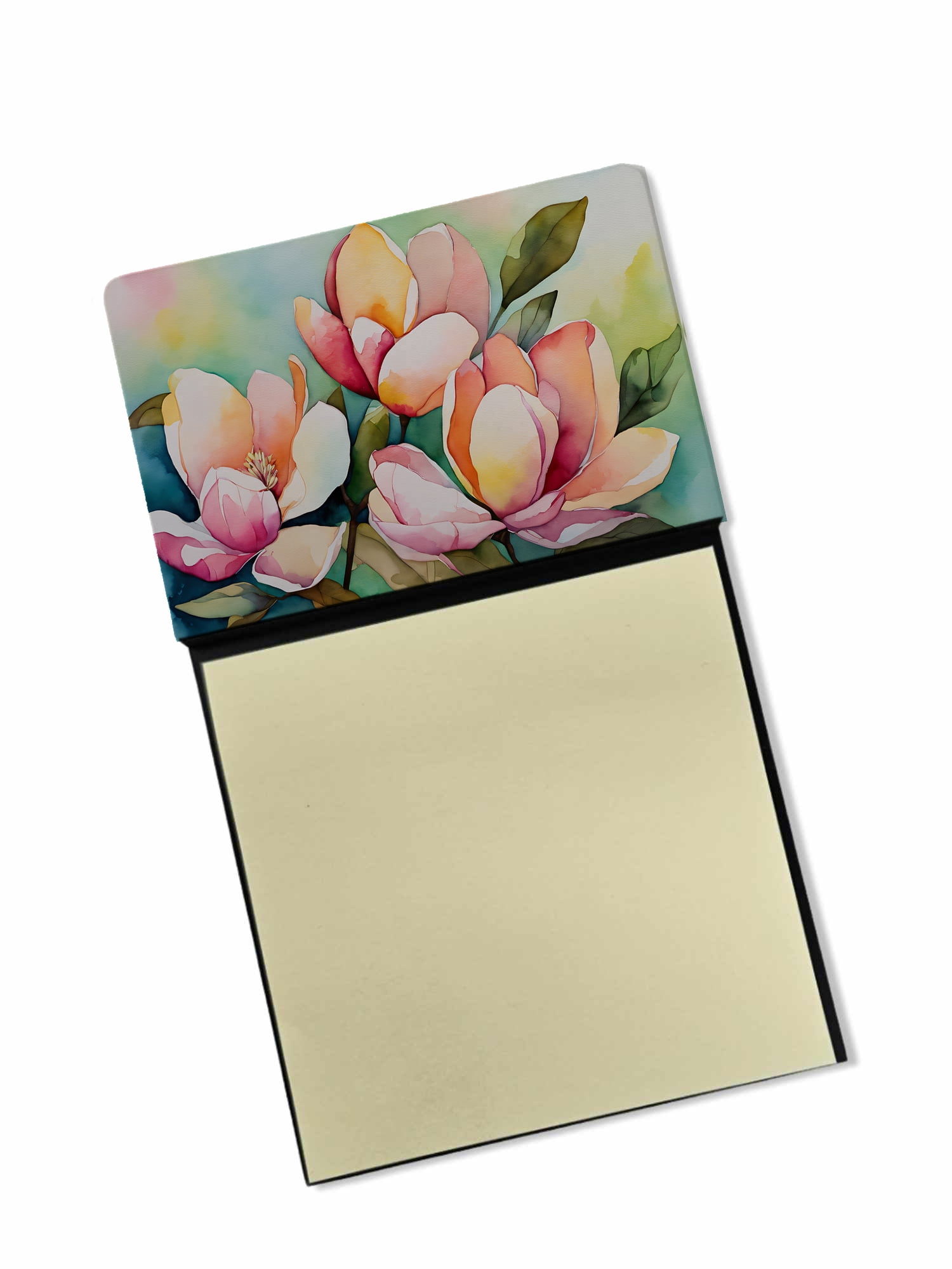 Mississippi Magnolia in Watercolor Sticky Note Holder 3.25 in x 5.25 in