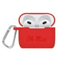 thumbnail image 1 of Mississippi Ole Miss Rebels Engraved Silicone Case Cover Compatible with Apple AirPods Gen 3 (Red) by Affinity Bands, 1 of 4