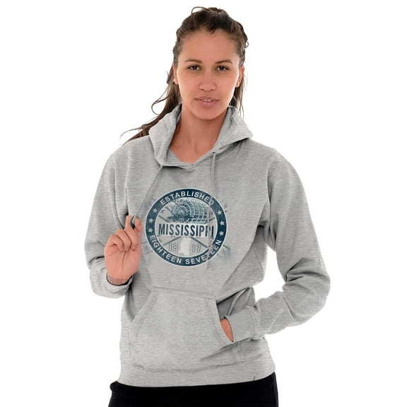 Mississippi Queen Southern Riverboat Women Plus Size Graphic Pullover Hoodie Brisco Brands 3X