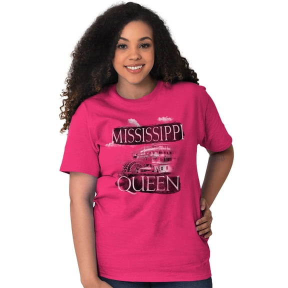 Mississippi Queen Southern Riverboat Women's Graphic T Shirt Tees Brisco Brands S