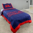 thumbnail image 1 of Mississippi Rebels 2 Pc Reversible Cotton Comforter Set, 1 Comforter, 1 Sham, Twin, 1 of 8