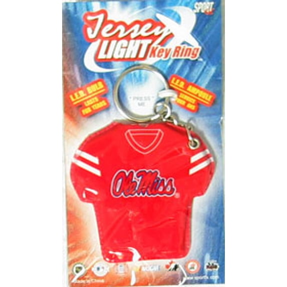 Mississippi Rebels Keychain Jersey Keylight CO