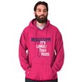 thumbnail image 1 of Mississippi River Longer Than Yours Unisex Plus Fleece Graphic Hoodie Brisco Brands 5X, 1 of 5