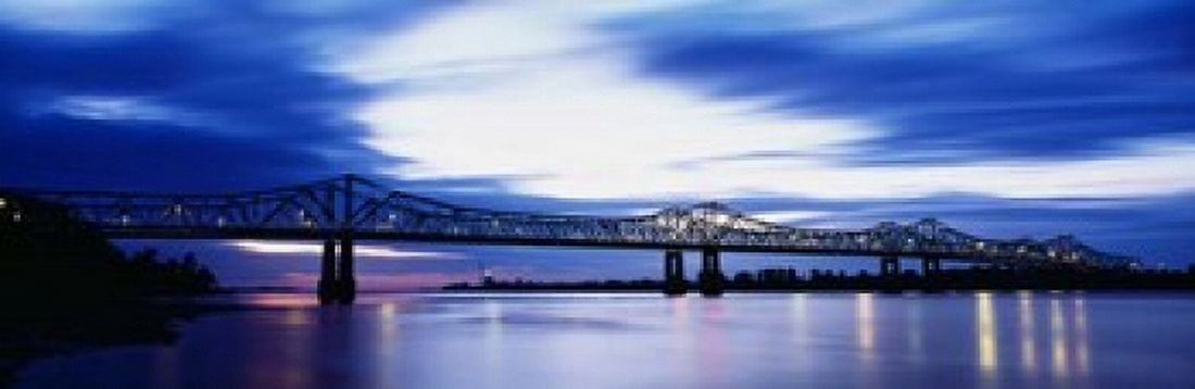 Mississippi River Natchez Canvas Art - Panoramic Images (37 x 12)