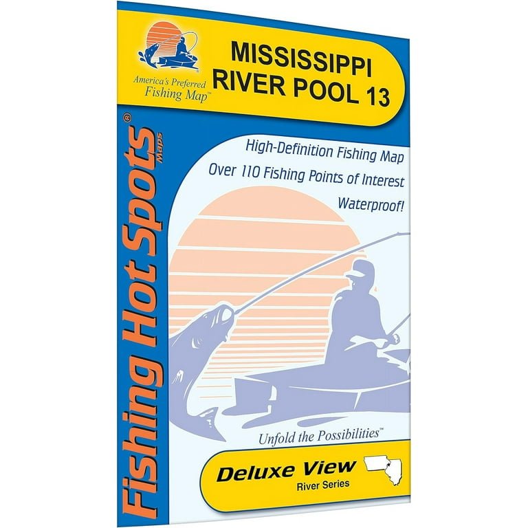 Mississippi River-Pool 13 Fishing Map 