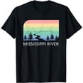 thumbnail image 1 of Mississippi River Retro Vintage Delta Louisiana Lake Itasca T-Shirt, 1 of 5