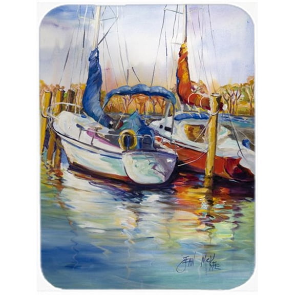 Mississippi Sailboats Glass Cutting Board- Large