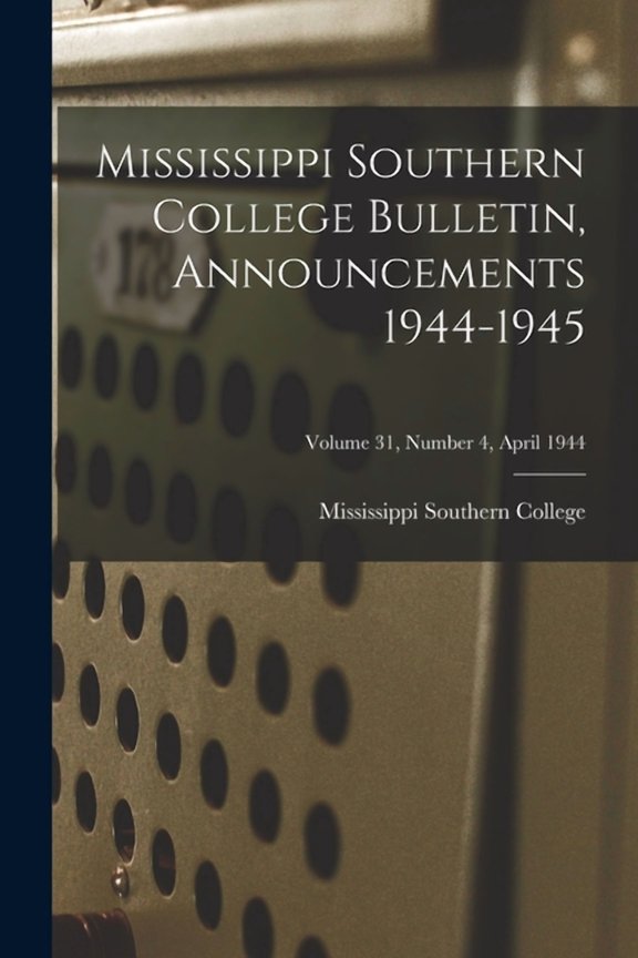 Bulletin, Announcements 1944-1945; Volume 31, Number 4, April 1944, (Paperback)