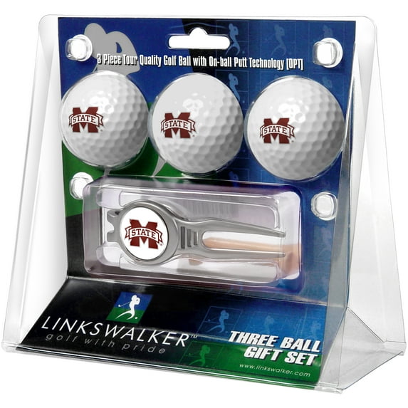 Mississippi State 3 Ball Gift Pack With Kool Tool