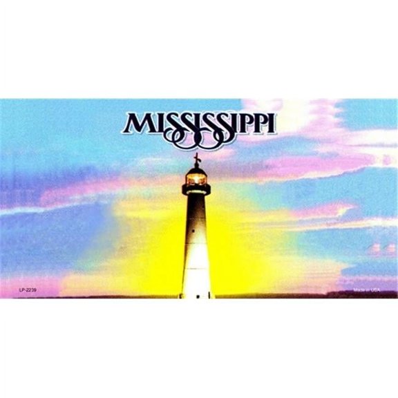 Mississippi State Background Blanks Flat- Automotive License Plates Blanks for Customizing 6 x 12 standard size license plates