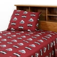 thumbnail image 1 of Mississippi State Bulldogs 100% cotton, 3 piece sheet set - flat sheet, fitted sheet, 1 pillow case, Twin, Team Colors, 1 of 3