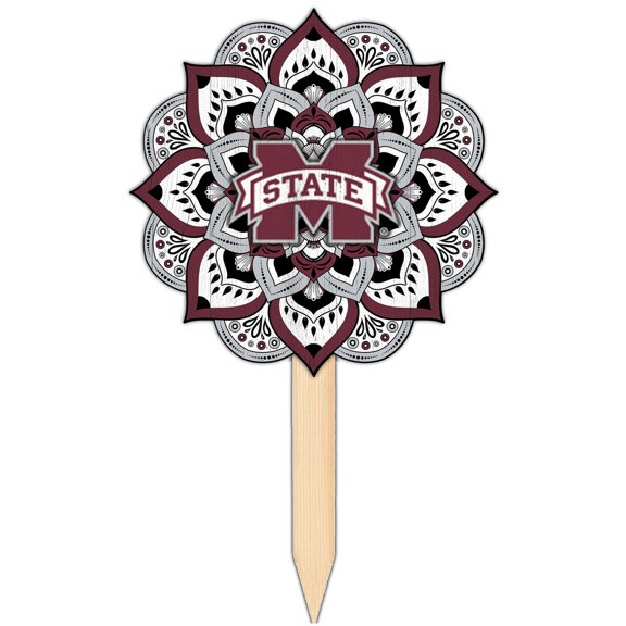 Mississippi State Bulldogs 18'' x 12'' Mandala Yard Stake