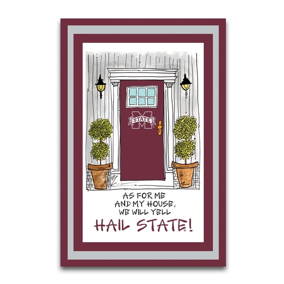 Mississippi State Bulldogs As For Me 12" x 18" Garden Flag